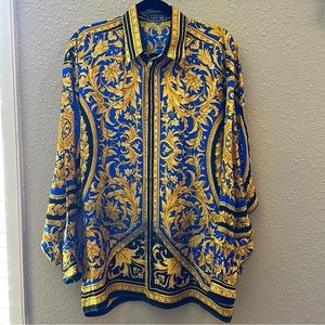 Vintage Versace silk Barocco Baroque shirt mes/large